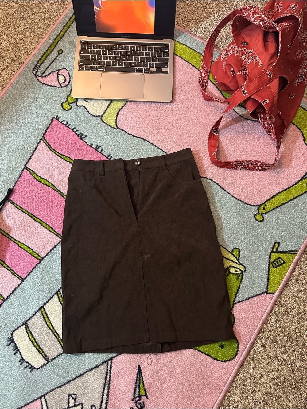 Talbots Brown Pencil Skirt